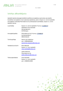 Selvitys_alihankkijasta_ANJA-annosjakelu